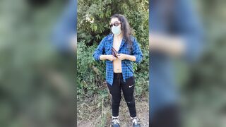 Isha g - showing her boobs in public place